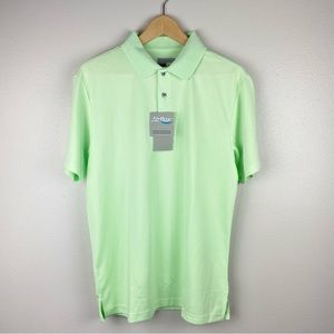 PGA Tour Mens Short Sleeve Green Polo Shirt Size Medium‎ NWT